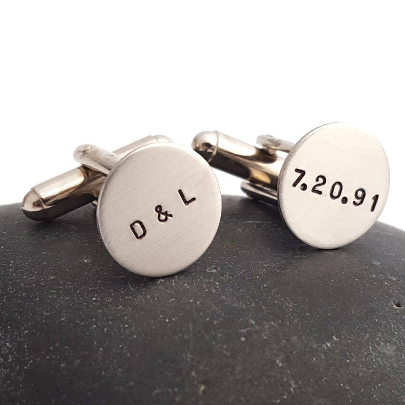 Custom Cuff Links Personalized Wedding Groom's Gift Best Etsy