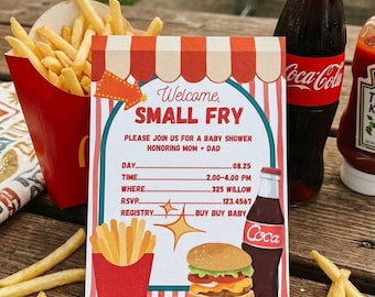 Small Fry Baby Shower Invitation Template