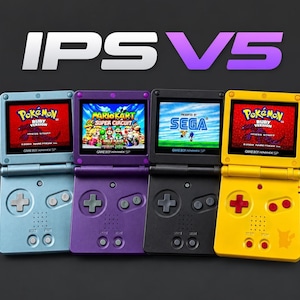 Nintendo Game Boy Advance SP Ags-101 GBA || IPS V5 bakgrundsbelyst LCD-konsol || Välj din stil!