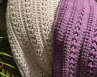 Padrão de manta de crochê, modelo fácil (padrão em PDF)