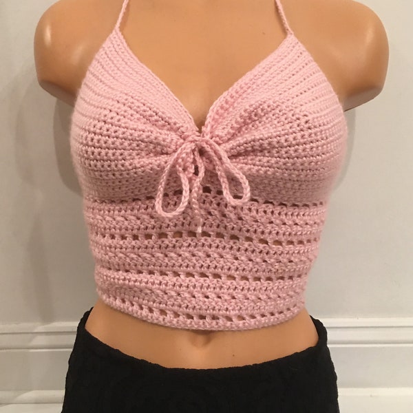 Crochet PATTERN instant download / Crochet crop top Miami