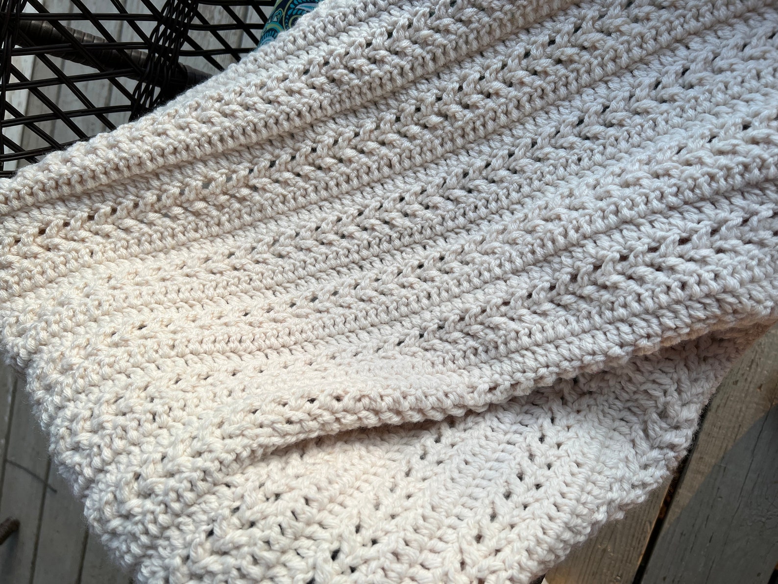 Crochet Chunky Throw PATTERN Instant Download Throw Blanket - Etsy