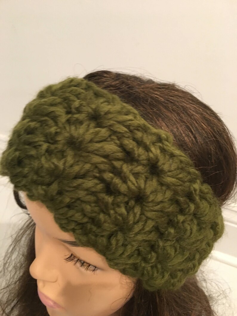 Winter Headband With Button Closure Women Teen Girl Headband Etsy