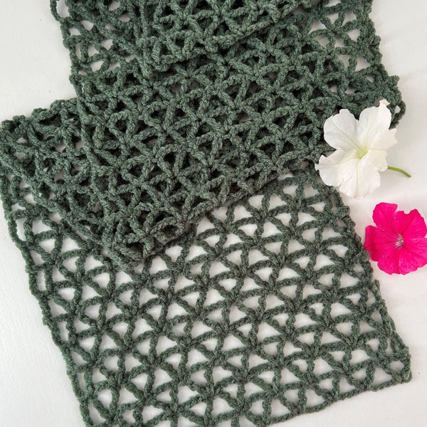 Lacy scarf CROCHET PATTERN, Women Scarf Pattern, Crochet Wraps, Crochet shawl Instant PDF Download