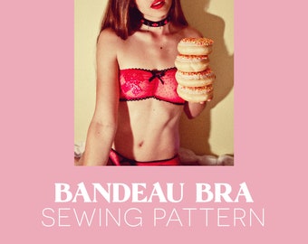 Bandeau Bra Tube Top PDF Sewing Pattern - Digital Download | Sizes XXS - 5XL