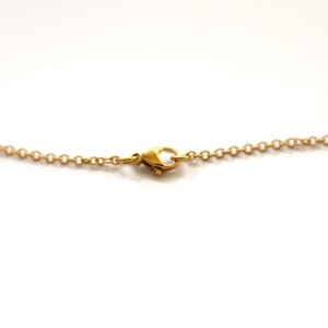 Triangle Necklace, Gold Tone Triangle Pendant Chain Necklace, Stainless ...