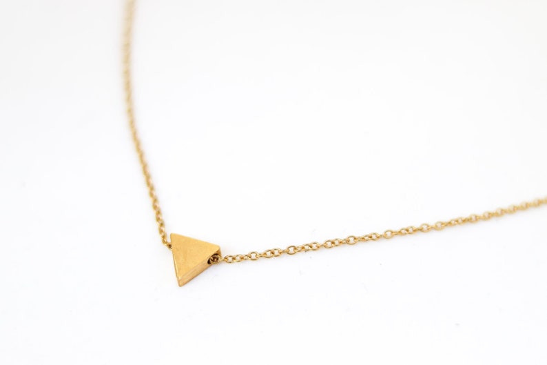 gift box for her tiny Triangle bead charm anklet Triangle anklet personalised anklet gold anklet waterproof gold chain ankle bracelet