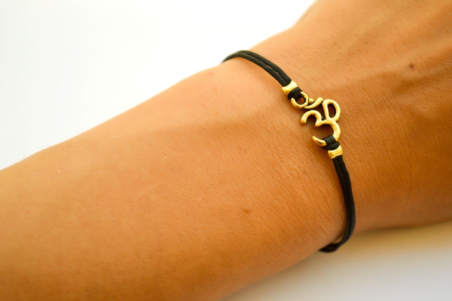 Yoga Bracelets, Om Bracelets , Engraved Bracelets Inhale the future exhale  the past- The Om Symbol – Hollywood Sensation®