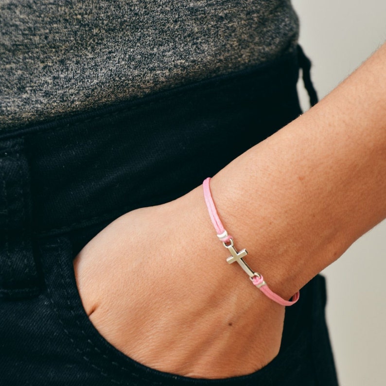Cadeau de confirmation pour la fille bracelet de croix Etsy