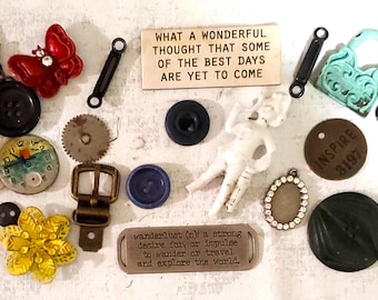 Altered Art Vintage Trinkets and Supplies Set 3