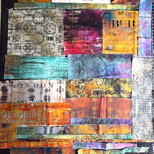 25% MORE Tim Holtz Original Abandoned Fabric Scraps SET 2
