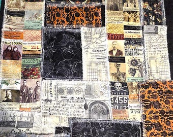 Liquidación de la paleta navideña de otoño de Tim Holtz, piezas de tela rasgadas a mano