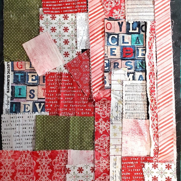 Tim Holtz seasonal Christmas Original Fabric Scraps