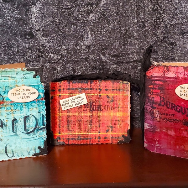 Abandoned Tim Holtz Fabric Covered  Mini Journal