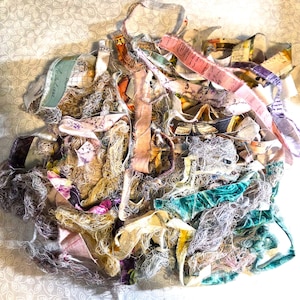 Thread And Fiber Scraps For Multi Media Projects