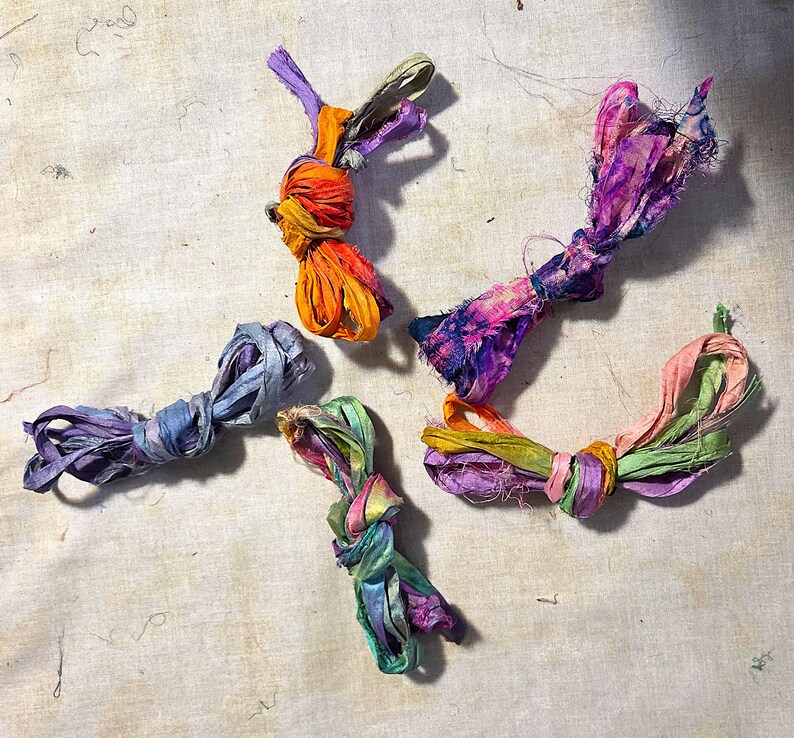 Sari Silk Fiber Ribbon Supply - Etsy