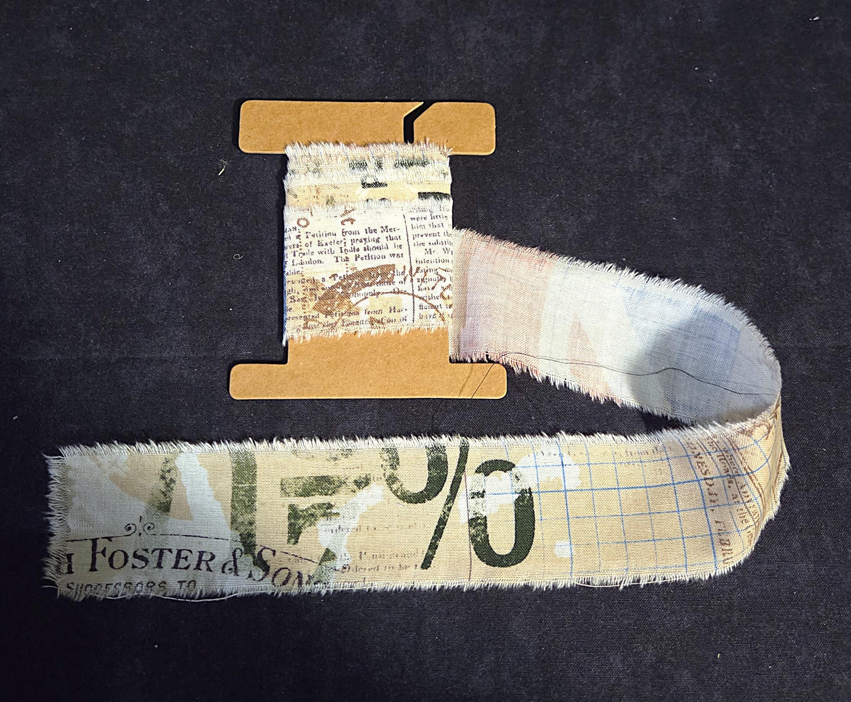 Tim Holtz Original Hand Torn Cotton Fabric Ribbon Strips Set 2 - Etsy