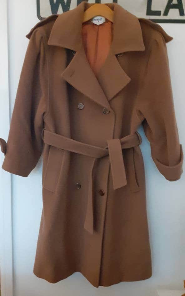 Vintage 1940s style trench coat wool ladies s/m trench coat | Etsy