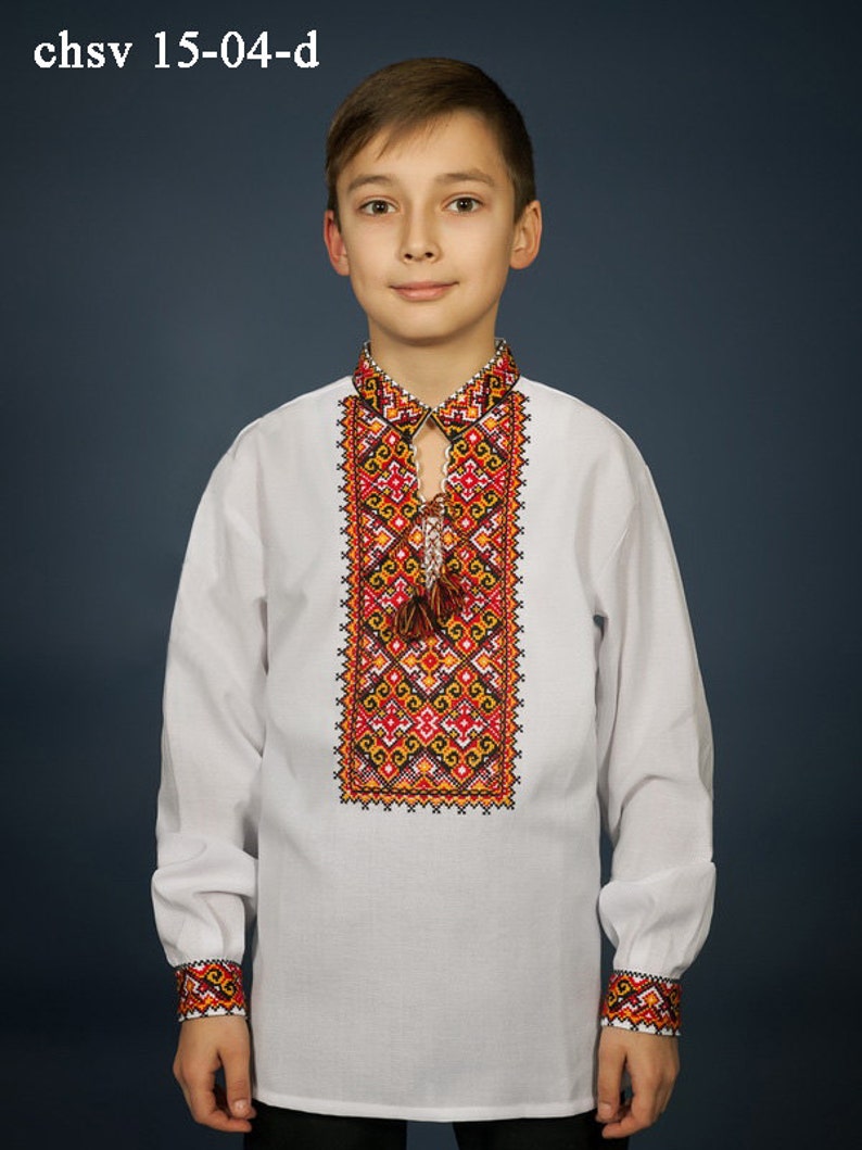 Ukrainian Embroidered Shirt for Boys. Children Vyshyvanka Etsy