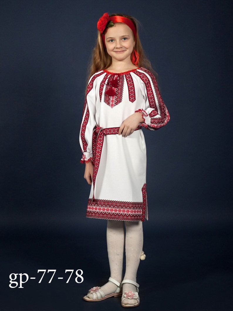 Vyshyvanka dress. Ukrainian embroidery Dress for girls. | Etsy