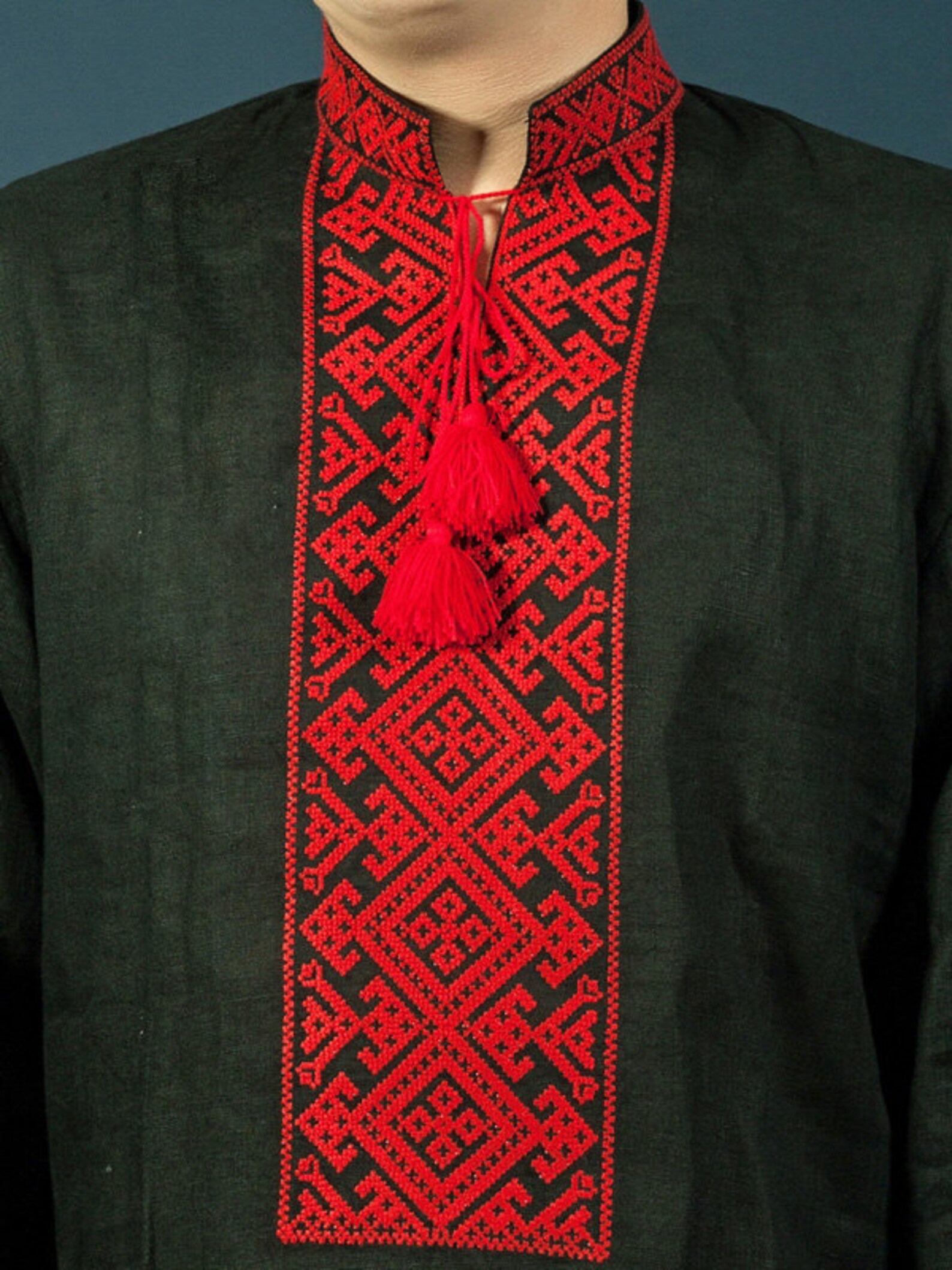 Men's vyshyvanka. Ukrainian embroidered shirt. Linen Etsy