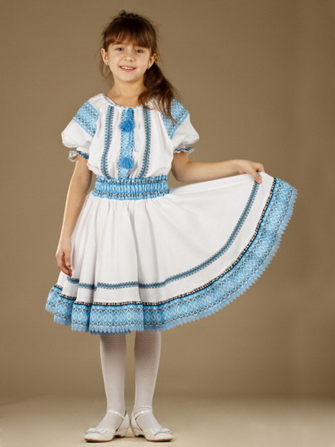 Ukrainian Children's Dress Embroidery. Vyshyvanka Girls. Etsy