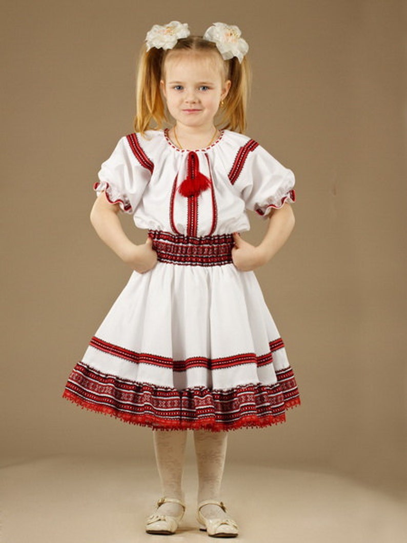 Ukrainian Children's Dress Embroidery. Vyshyvanka Girls. - Etsy Australia