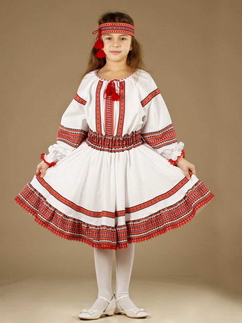 Ukrainian Children's Dress Embroidery. Ethnic Ukrainian - Etsy