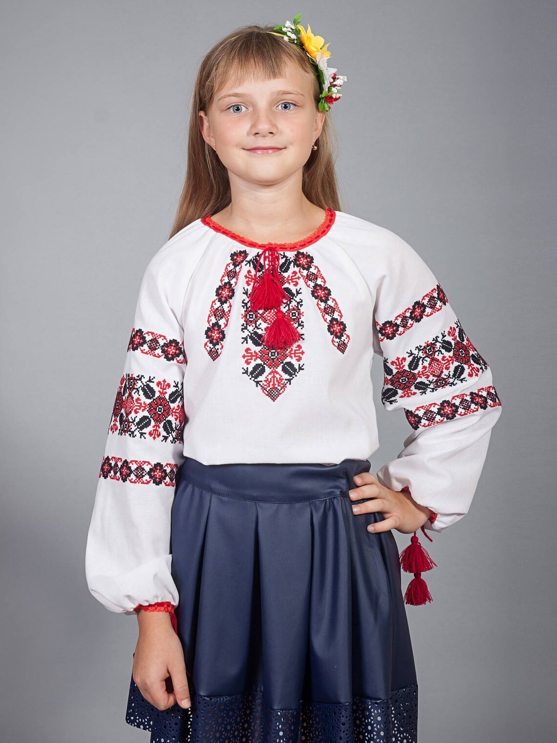 Girls Blouses Vyshyvanka. Ukrainian Blouse for Girls White Etsy