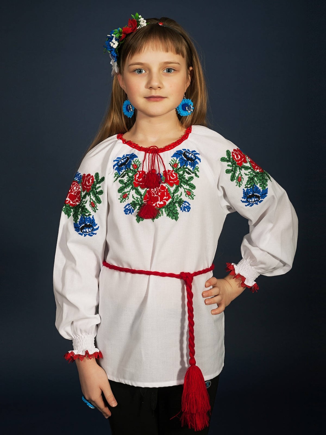 Girls Blouses Vyshyvanka. Ukrainian Blouse for Girls. - Etsy