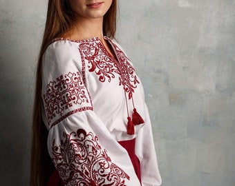 Ukrainian shirt, Embroidered Blouse. Vyshyvanka. Ukrainian embroidered women's blouse Ethnic sorochka shirt. Embroidered blouse. Вишиванка