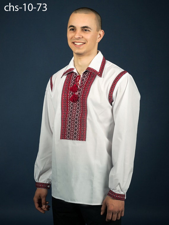 Ukrainian Embroidered Men's Shirt  Vyshyvanka  ukrainian embroidery  embroidered shirt  vyshyvanka men