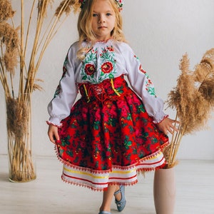 Girls blouses vyshyvanka. Blouse for girls. Ukrainian clothes. Embroidered blouse cross-stitch ウクライナ刺繍, Traditional Blouse вишиванка дитяча