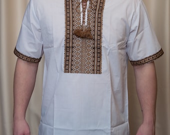 SALE PRICE REDUCED! Ukrainian embroidered shirt for men. Size M Vyshyvanka, traditional ukrainian embroidery. Ukraine clothes. Folk shirts