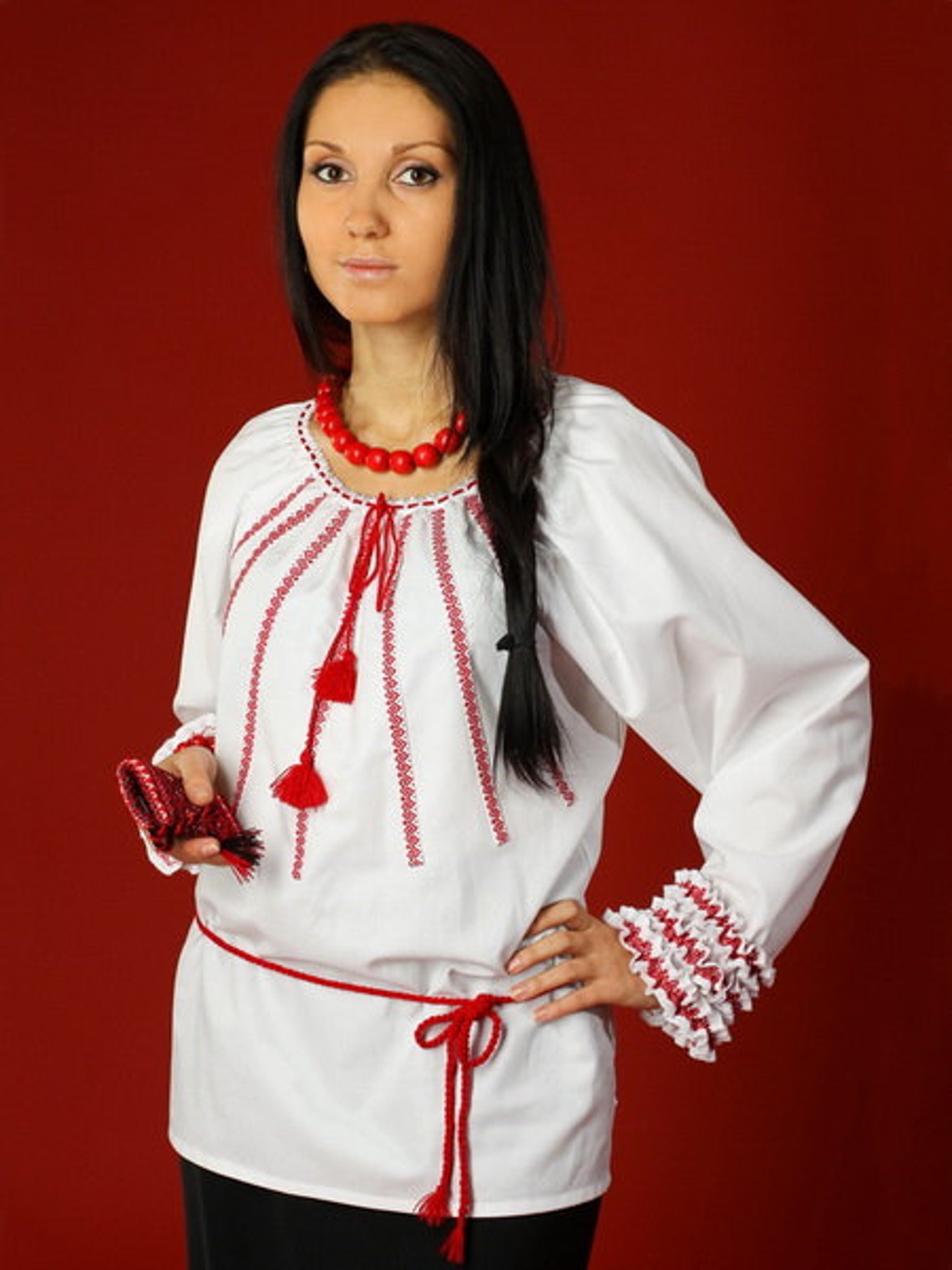 Ukrainian Vyshyvanka Ethnic Clothes Traditional Blouse Etsy