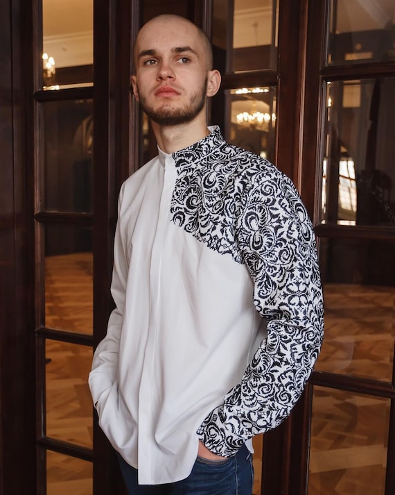 Ukrainian Embroidered Shirt. Men's Vyshyvanka. Shirt for Him
