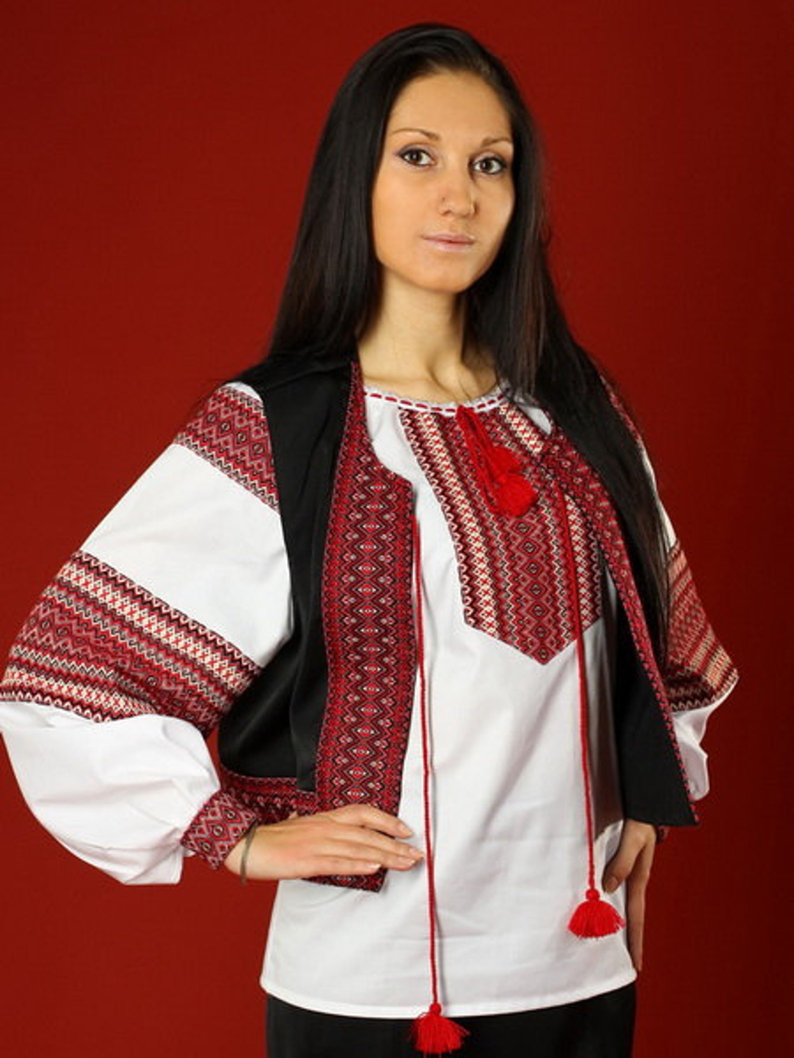 Ukrainian Embroidered Waistcoat for Women for Boys and Men Etsy