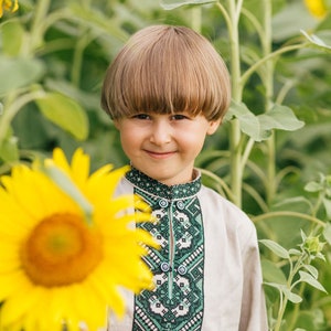 Vyshyvanka, Children embroidery. Ukrainian shirt for babies. Folk shirt for boys. Ethnic shirt for boys Ukrainian Children's clothing Gift