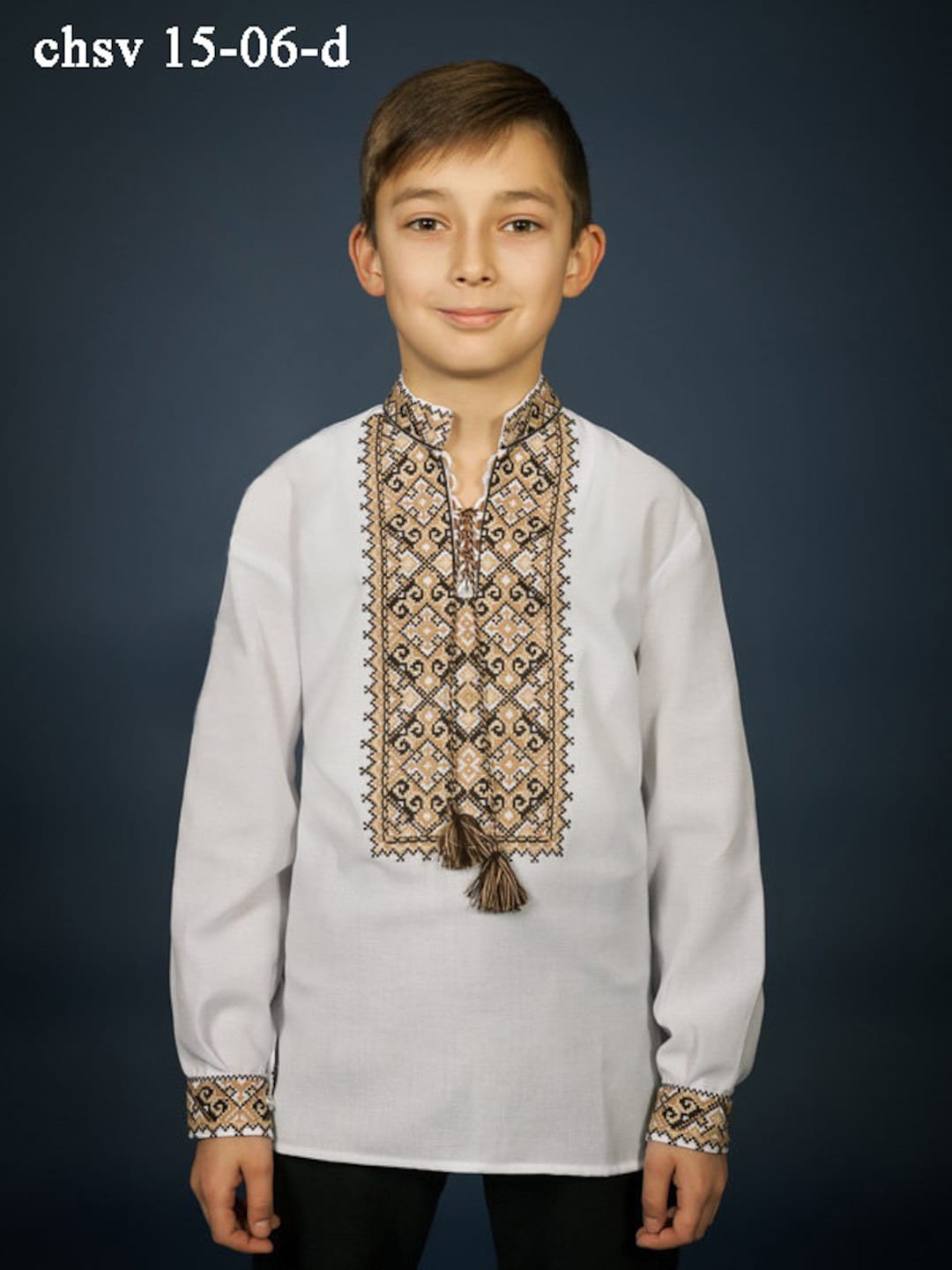 Ukrainian Embroidered Shirt for Boys. Children Vyshyvanka, Ethnic Vyshivanka. Embroidered Shirt