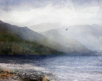 Impresión Giclée del Lago Lomond: Paisaje Escocés de Bellas Artes