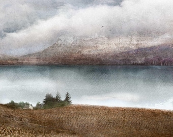 Lámina artística de Little Loch Broom: arte de las Tierras Altas de Escocia para el hogar