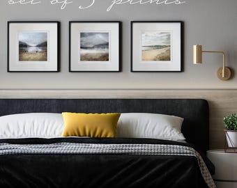Láminas artísticas de paisajes escoceses: conjunto de 3 firmadas en Giclée