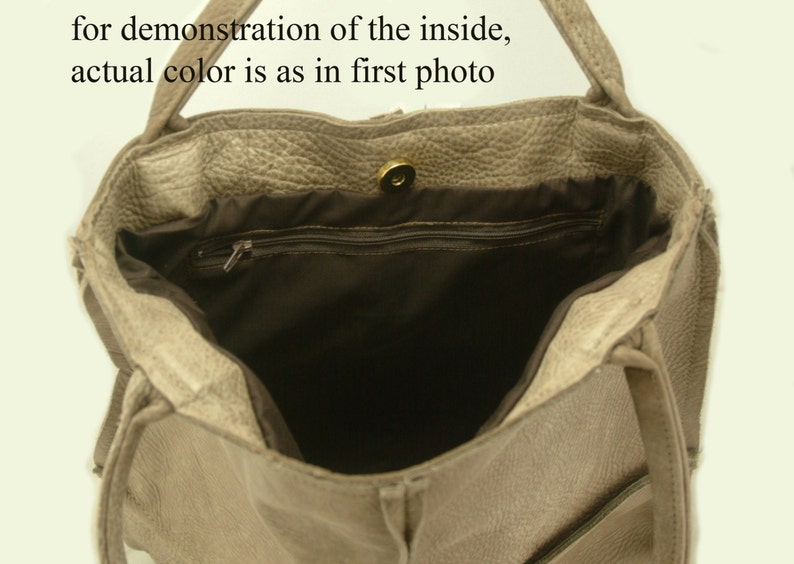 Leather Tote Handbag, Leather Shoulder Bag, Leather Work Bag, Soft Leather Tote, Ladies Shoulder Bag, Work Bag For Women, Shoulder Tote image 8