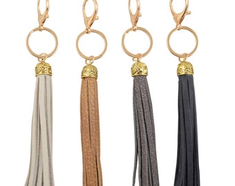 Leather Tassel Keychain, Leather Tassel Key Ring, Leather Tassel For Handbag, Leather Key Holder, Fringe Keychain,Handbag Charm Purse Charm