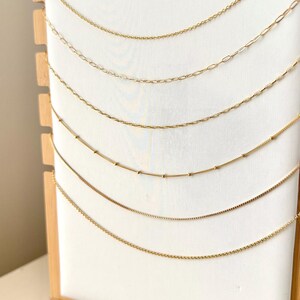 14kt Gold Filled Chain: Delicate Charm Necklace Chains