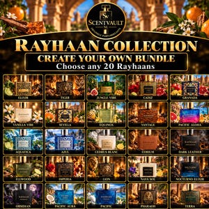 Rayhaan Discovery Set – Choose 20 Perfume Samples | Build Your Own Fragrance Set