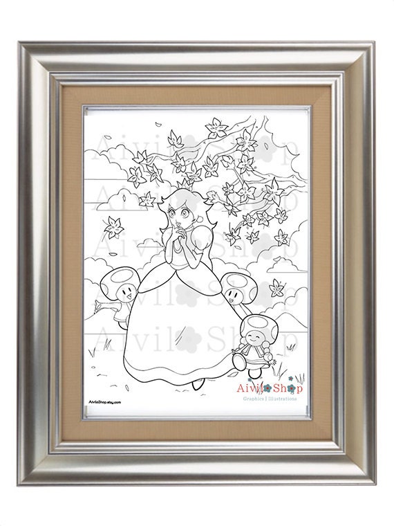 530 Nintendo Princess Coloring Pages  Latest