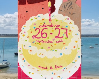 Calendário 2026 - 2027 / Clara e seus gatos!