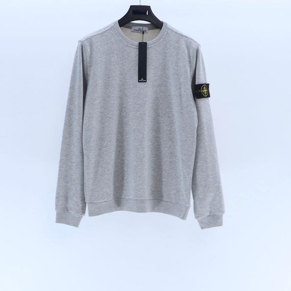 Stone Island, Grey Stone Island Sweatshirt – Vintage Designer Pullover – Early 2000s