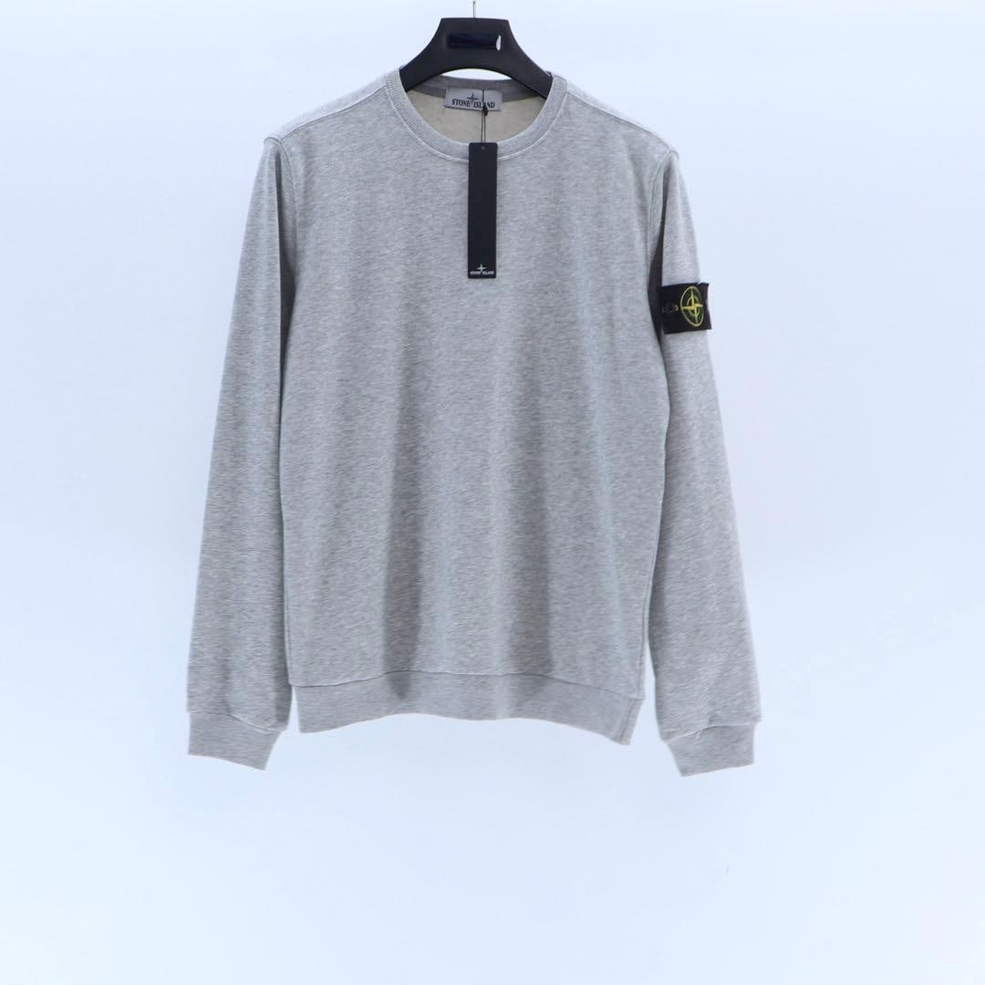 Stone Island, Grey Stone Island Sweatshirt – Vintage Designer Pullover – Early 2000s